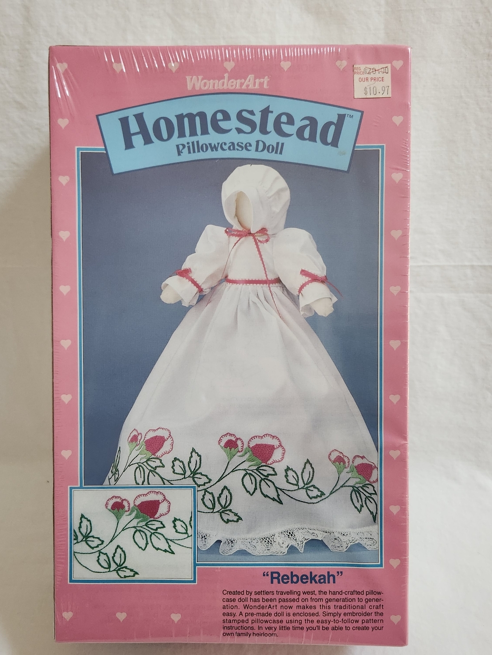 WonderArt Homestead Pillowcase Rebekah Doll Kit